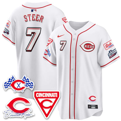 Men's Cincinnati Reds 2025 Speedway Limited Jersey V1 - All Stitched