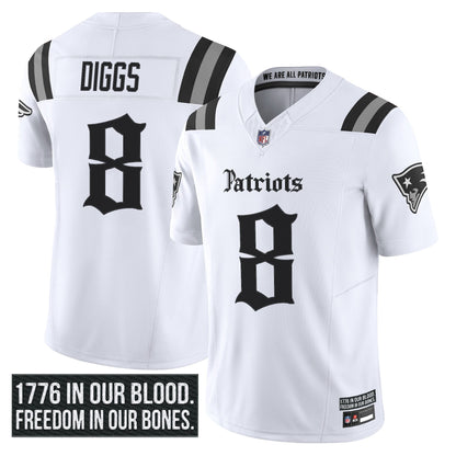 Men's New England Patriots 'Gothic Revolution Edition' Vapor Limited Jersey - All Stitched