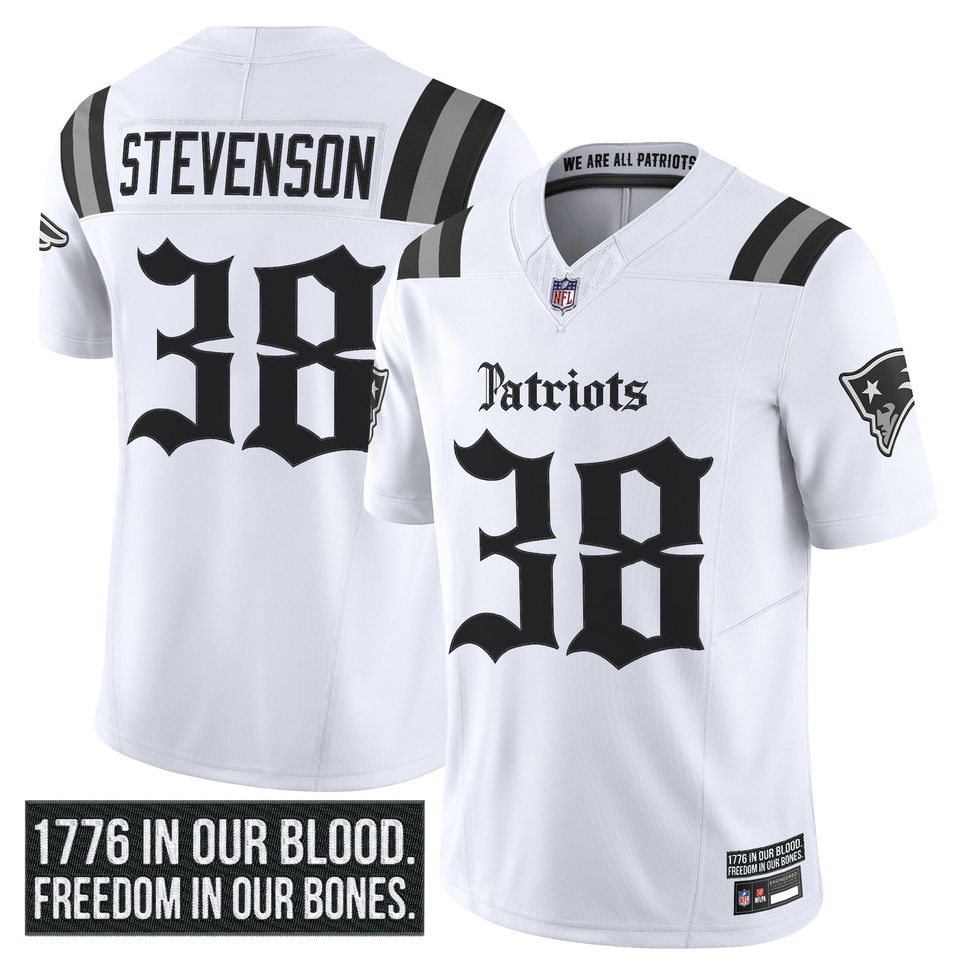 Men's New England Patriots 'Gothic Revolution Edition' Vapor Limited Jersey - All Stitched
