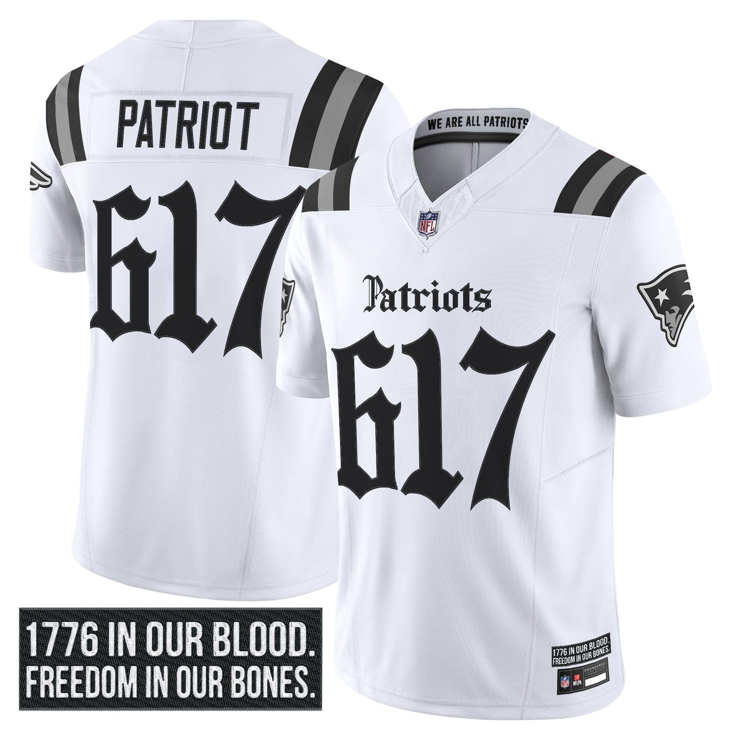 Men's New England Patriots 'Gothic Revolution Edition' Vapor Limited Jersey - All Stitched