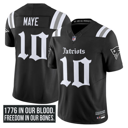 Men's New England Patriots 'Gothic Revolution Edition' Vapor Limited Jersey - All Stitched