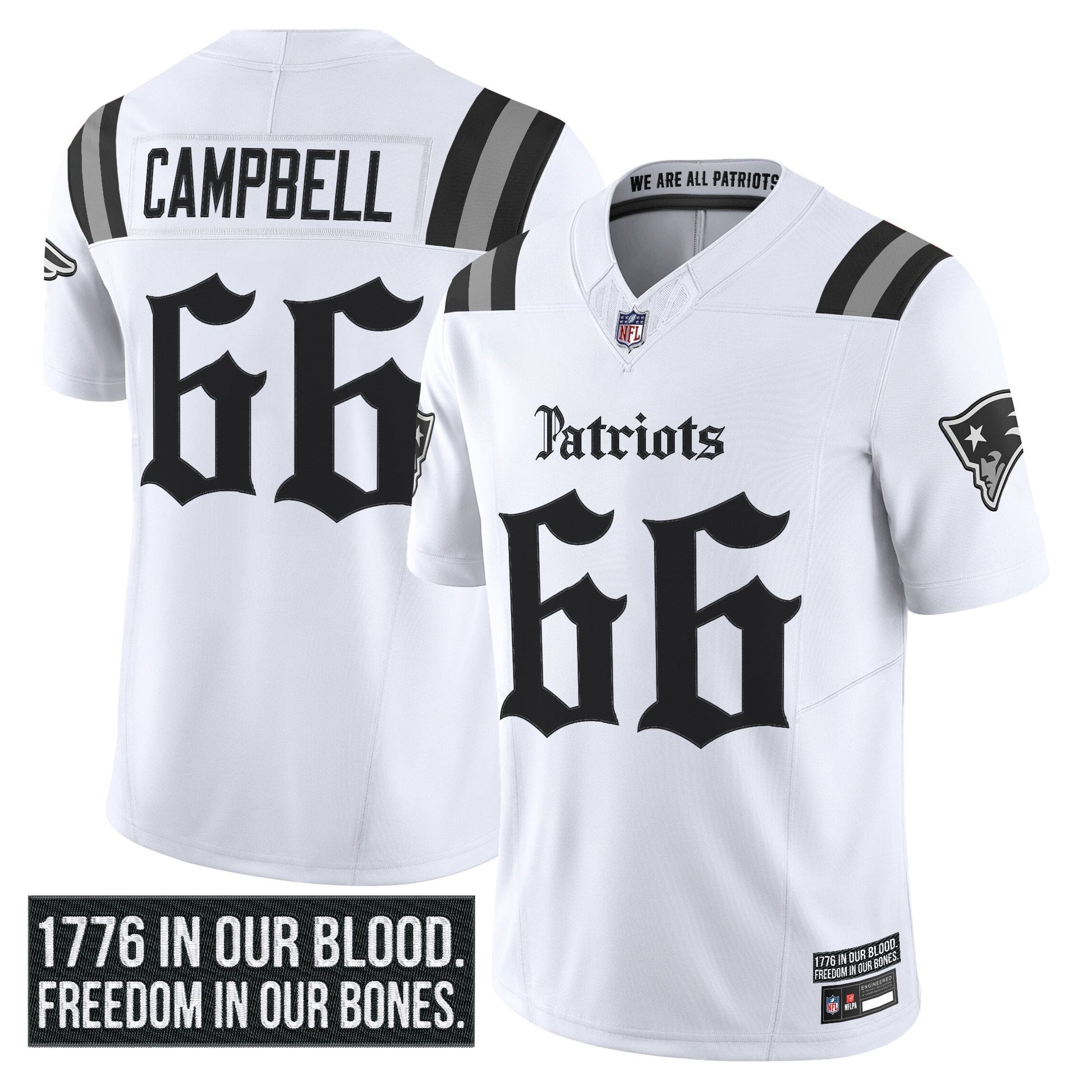 Men's New England Patriots 'Gothic Revolution Edition' Vapor Limited Jersey - All Stitched