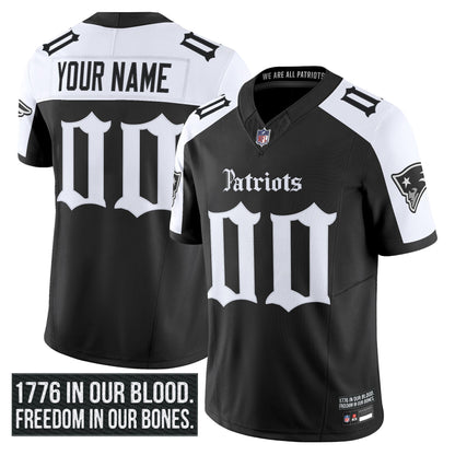 New England Patriots 'Gothic Revolution Edition' Vapor Limited Custom Jersey - All Stitched