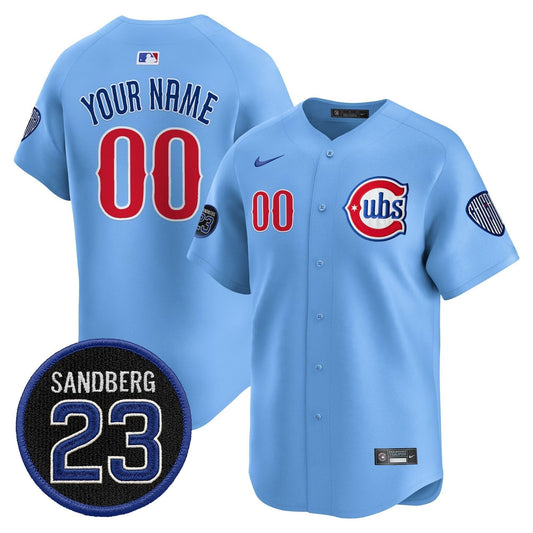 Chicago Cubs 'Ryne Sandberg Tribute' Vapor Premier Limited Custom Jersey V2 - All Stitched