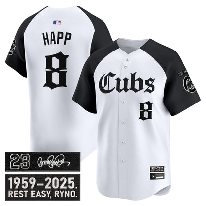 Men's Chicago Cubs 'Ryne Sandberg Tribute' Vapor Premier Limited Jersey - Gothic Edition - All Stitched