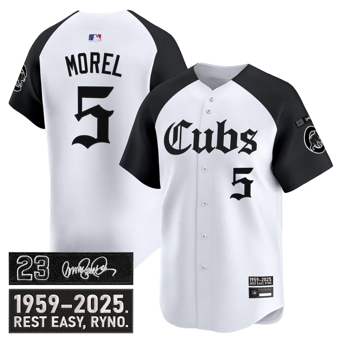 Men's Chicago Cubs 'Ryne Sandberg Tribute' Vapor Premier Limited Jersey - Gothic Edition - All Stitched