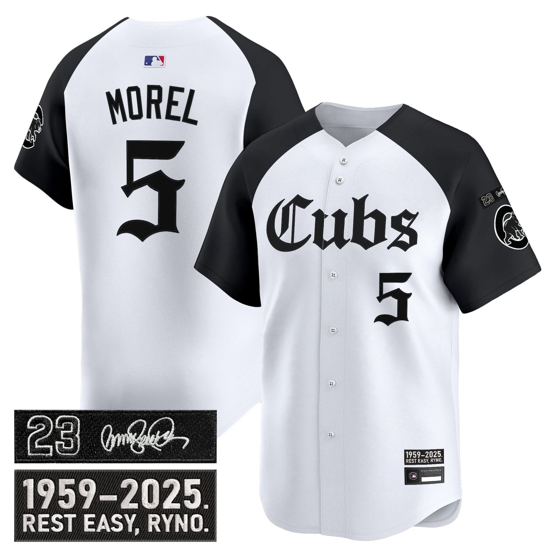 Men's Chicago Cubs 'Ryne Sandberg Tribute' Vapor Premier Limited Jersey - Gothic Edition - All Stitched