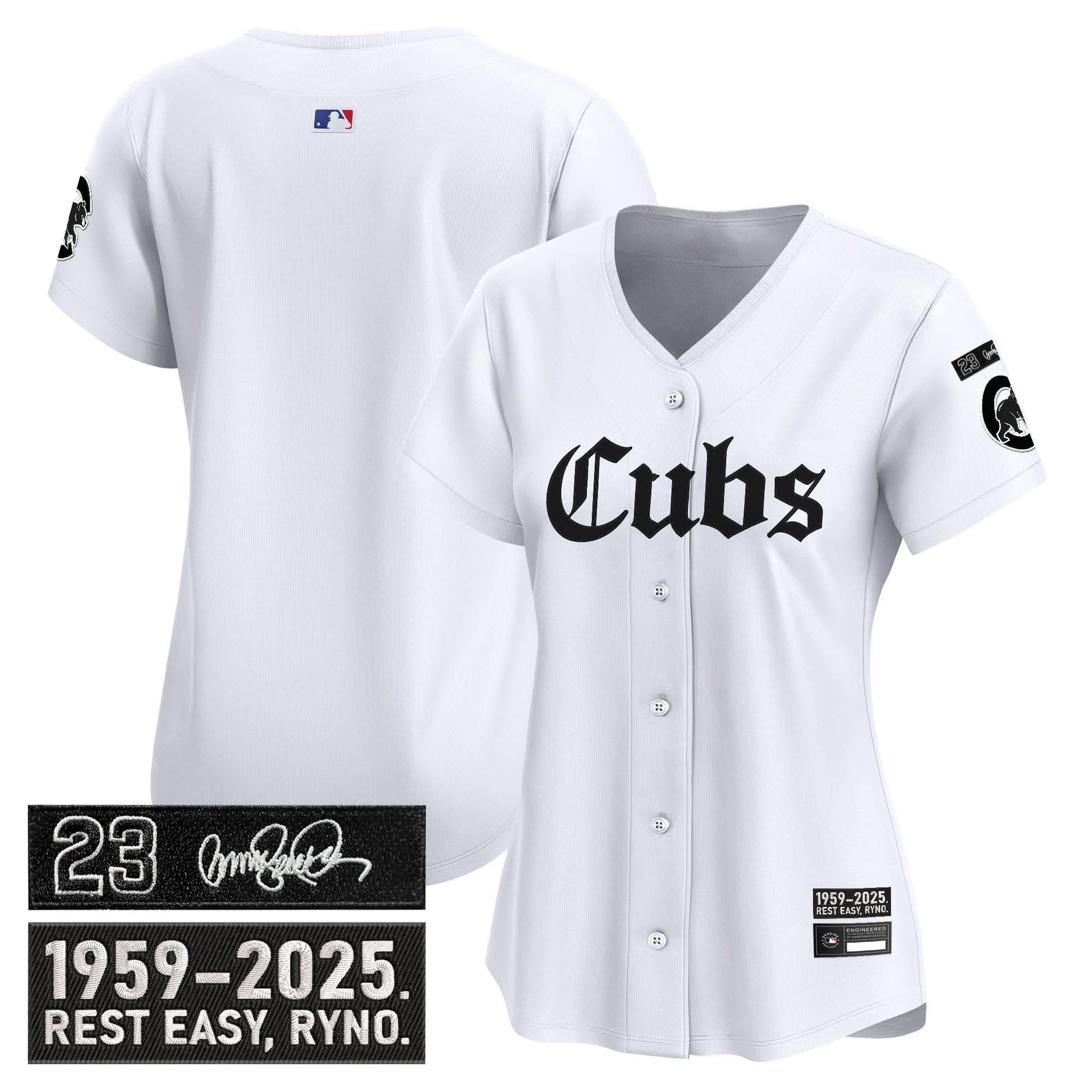 Women's Chicago Cubs 'Ryne Sandberg Tribute' Vapor Premier Limited Jersey - Gothic Edition - All Stitched