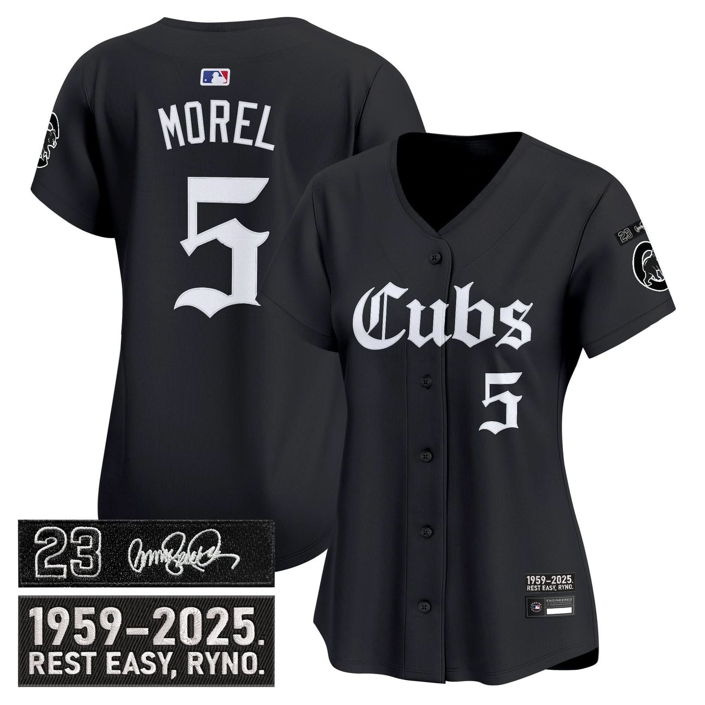 Women's Chicago Cubs 'Ryne Sandberg Tribute' Vapor Premier Limited Jersey - Gothic Edition - All Stitched