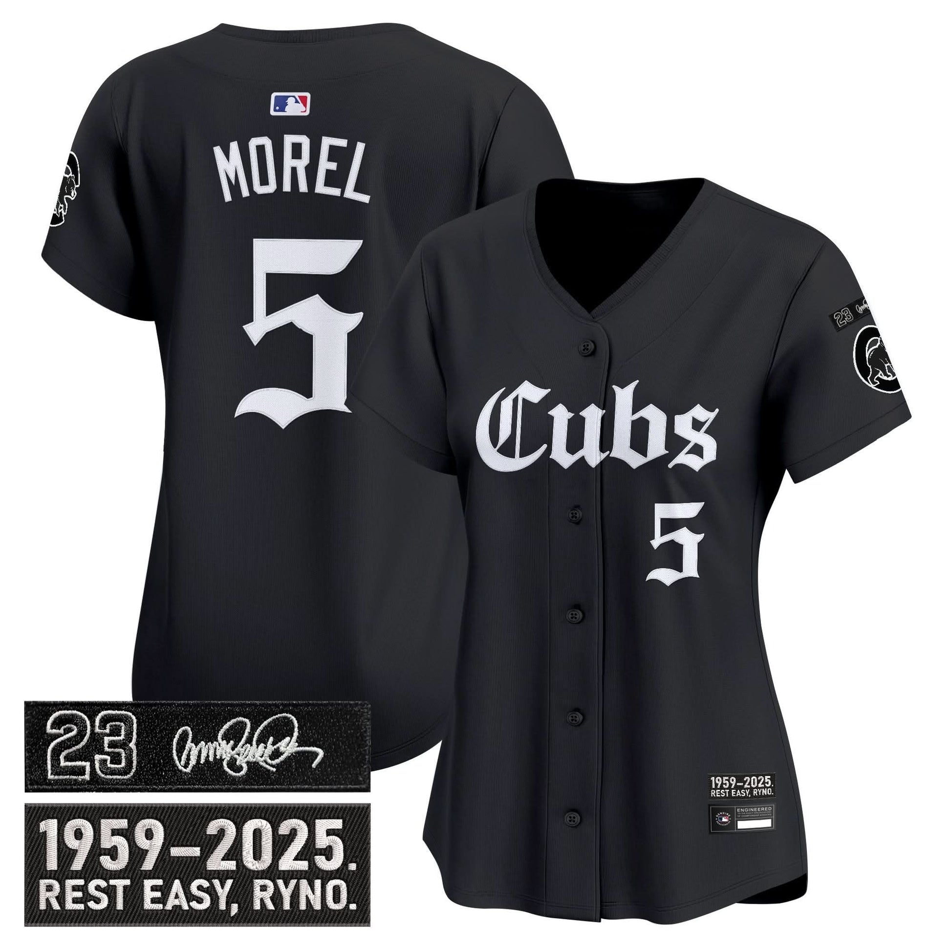Women's Chicago Cubs 'Ryne Sandberg Tribute' Vapor Premier Limited Jersey - Gothic Edition - All Stitched