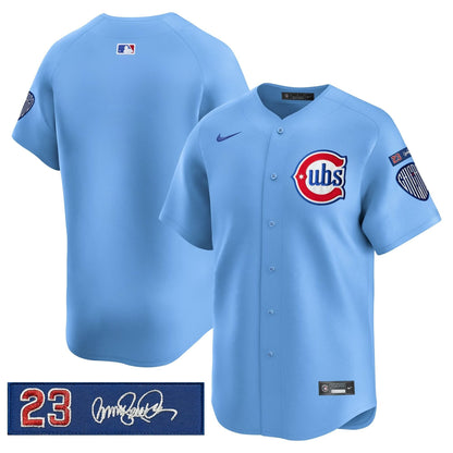 Men's Chicago Cubs 'Ryne Sandberg Tribute' Vapor Premier Limited Jersey V3 - All Stitched