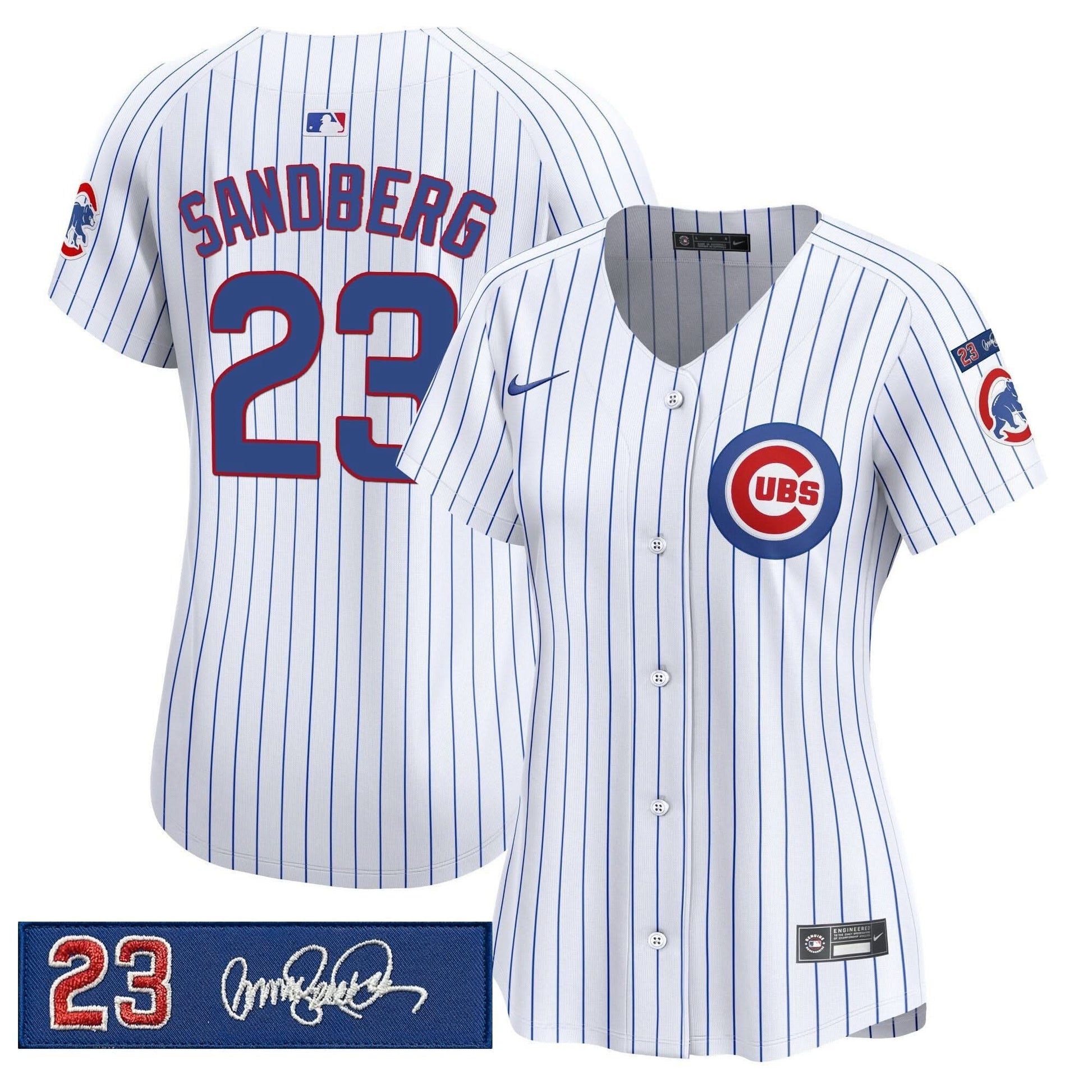 Women's Chicago Cubs 'Ryne Sandberg Tribute' Vapor Premier Limited Jersey V3 - All Stitched