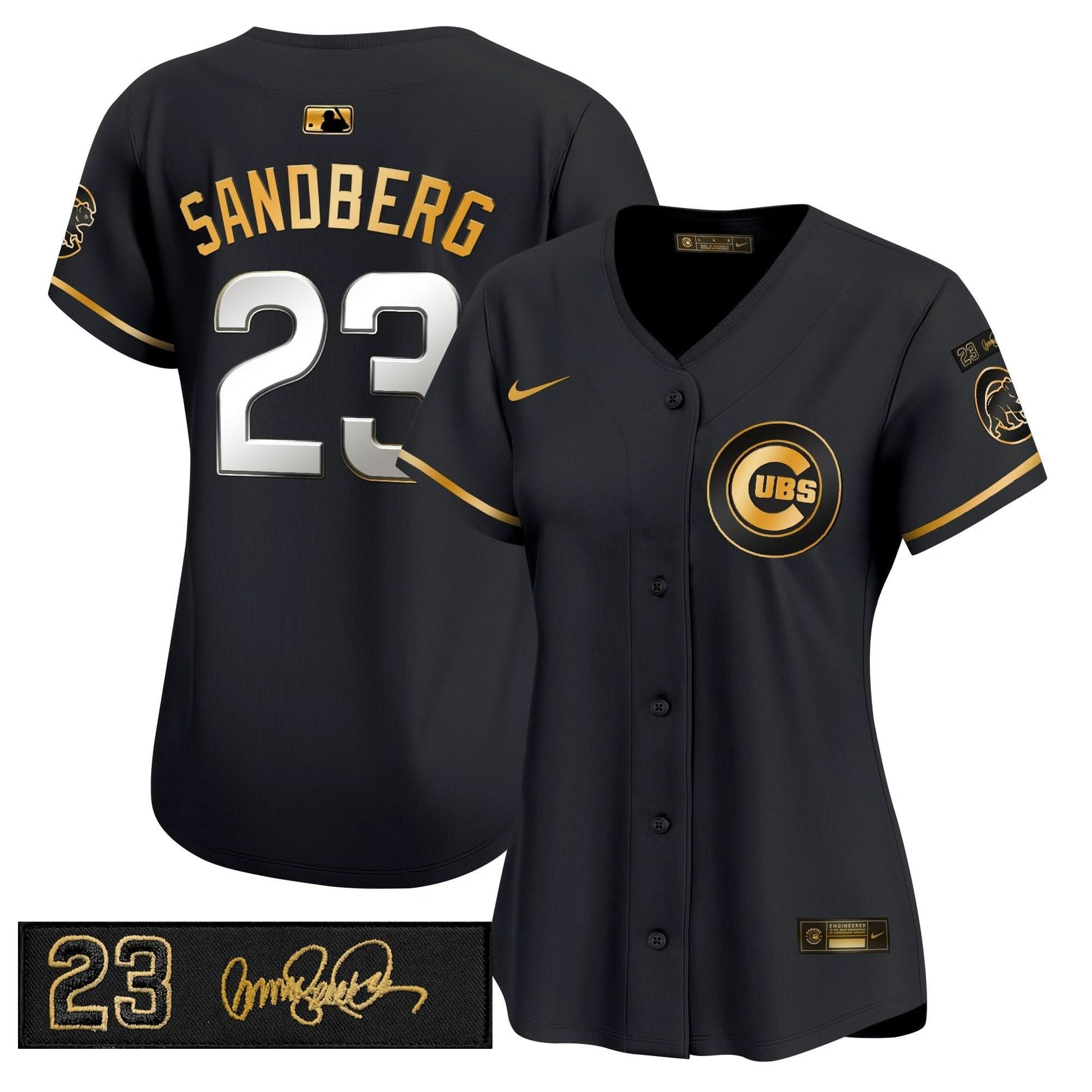 Women's Chicago Cubs 'Ryne Sandberg Tribute' Vapor Premier Limited Jersey V3 - All Stitched