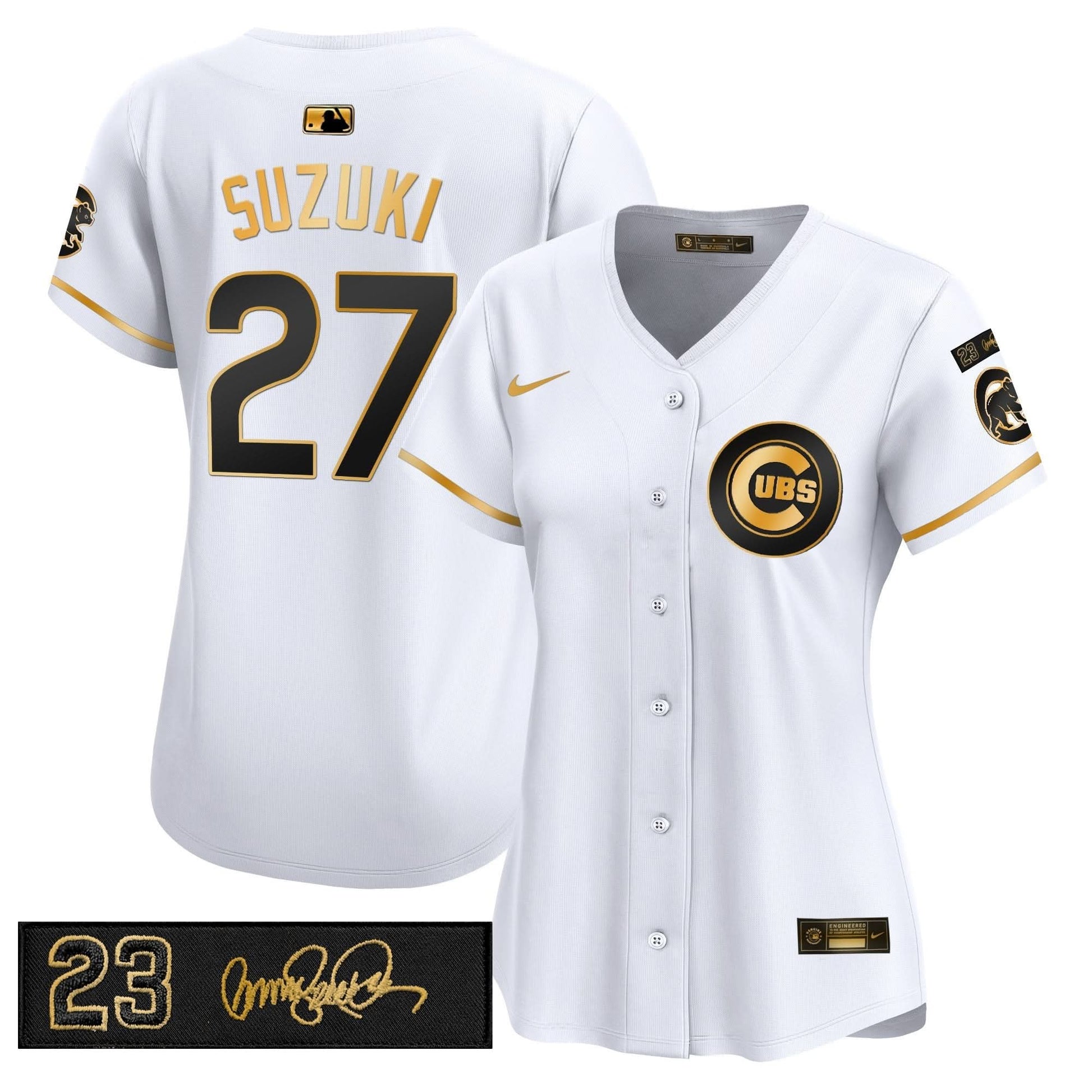Women's Chicago Cubs 'Ryne Sandberg Tribute' Vapor Premier Limited Jersey V3 - All Stitched