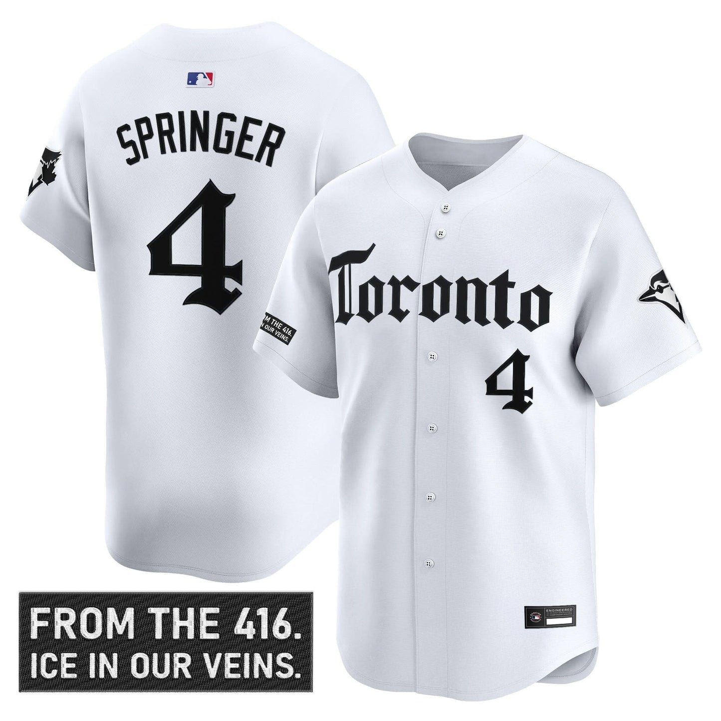 Men's Toronto Blue Jays 'Gothic North Edition' Vapor Premier Limited Jersey - All Stitched