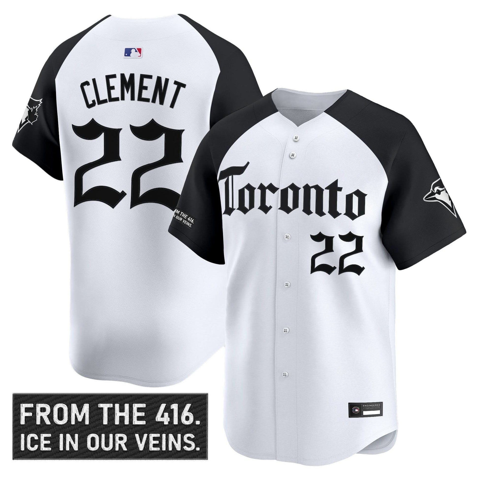 Men's Toronto Blue Jays 'Gothic North Edition' Vapor Premier Limited Jersey - All Stitched