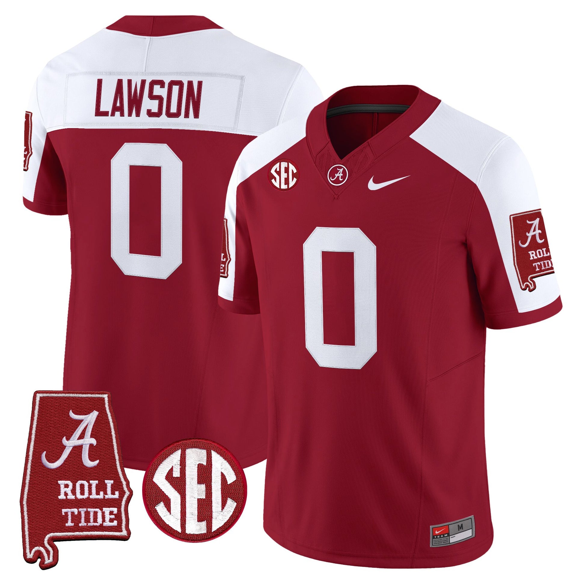 Men's Alabama Crimson Tide 2026 Vapor Limited Jersey - Alabama Map - Stitched