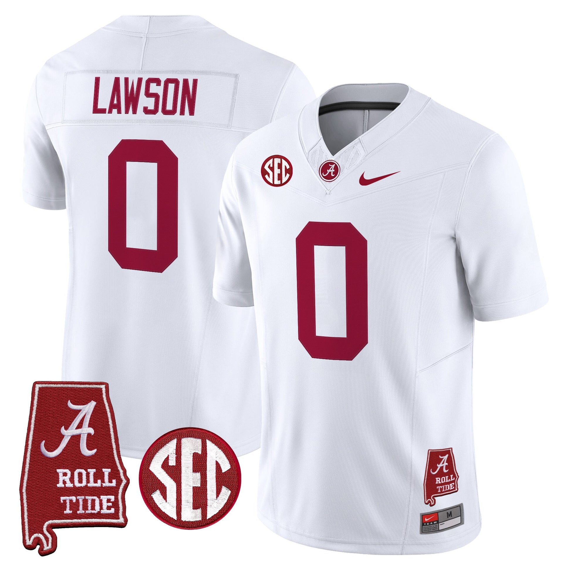 Men's Alabama Crimson Tide 2026 Vapor Limited Jersey - Alabama Map - Stitched