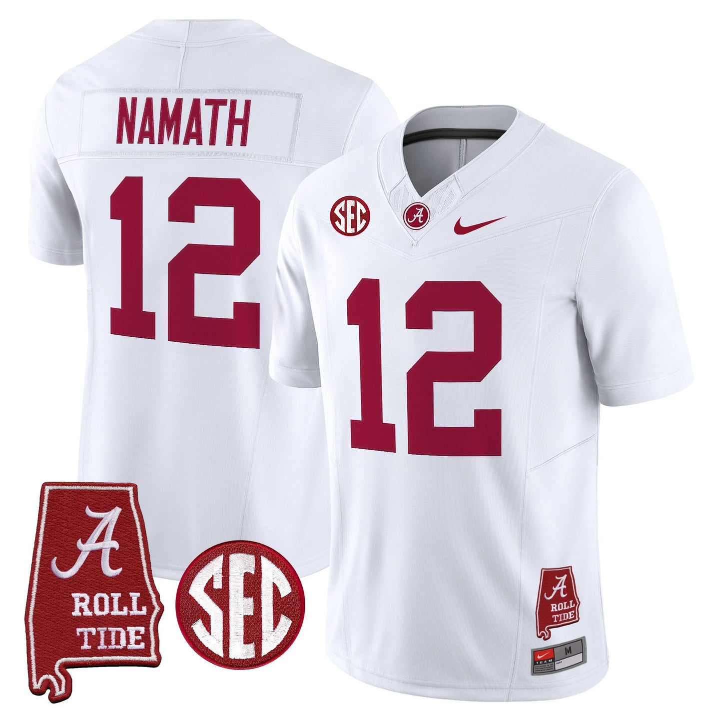 Men's Alabama Crimson Tide 2026 Vapor Limited Jersey - Alabama Map - Stitched
