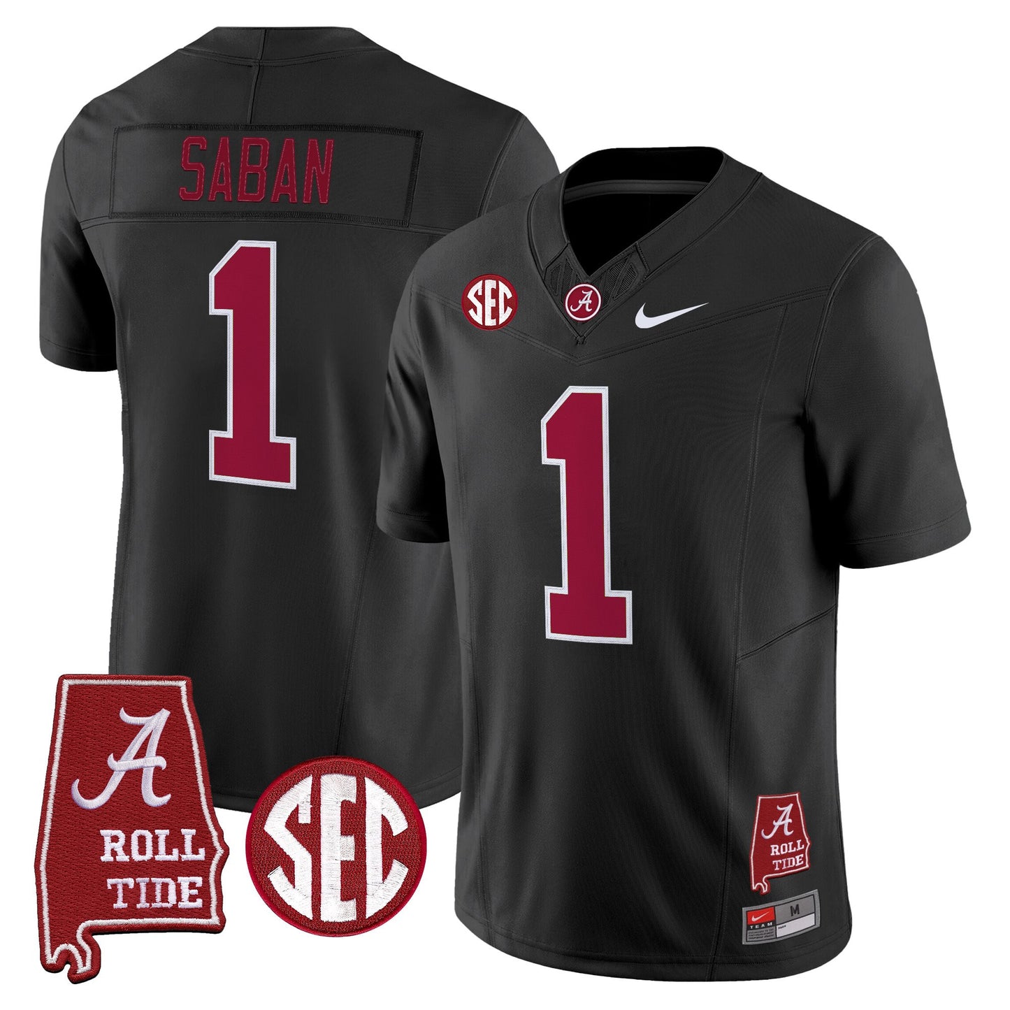 Men's Alabama Crimson Tide 2026 Vapor Limited Jersey - Alabama Map - Stitched