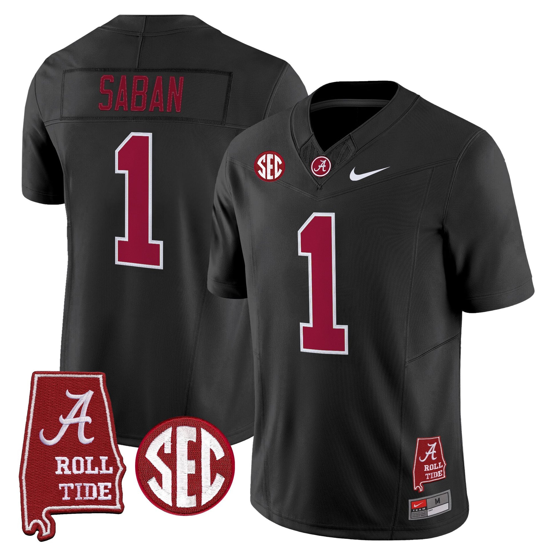 Men's Alabama Crimson Tide 2026 Vapor Limited Jersey - Alabama Map - Stitched