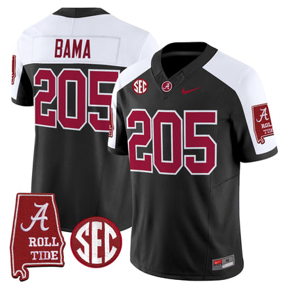 Men's Alabama Crimson Tide 2026 Vapor Limited Jersey - Alabama Map - Stitched