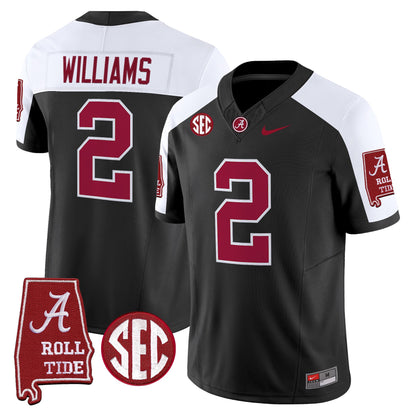 Men's Alabama Crimson Tide 2026 Vapor Limited Jersey - Alabama Map - Stitched