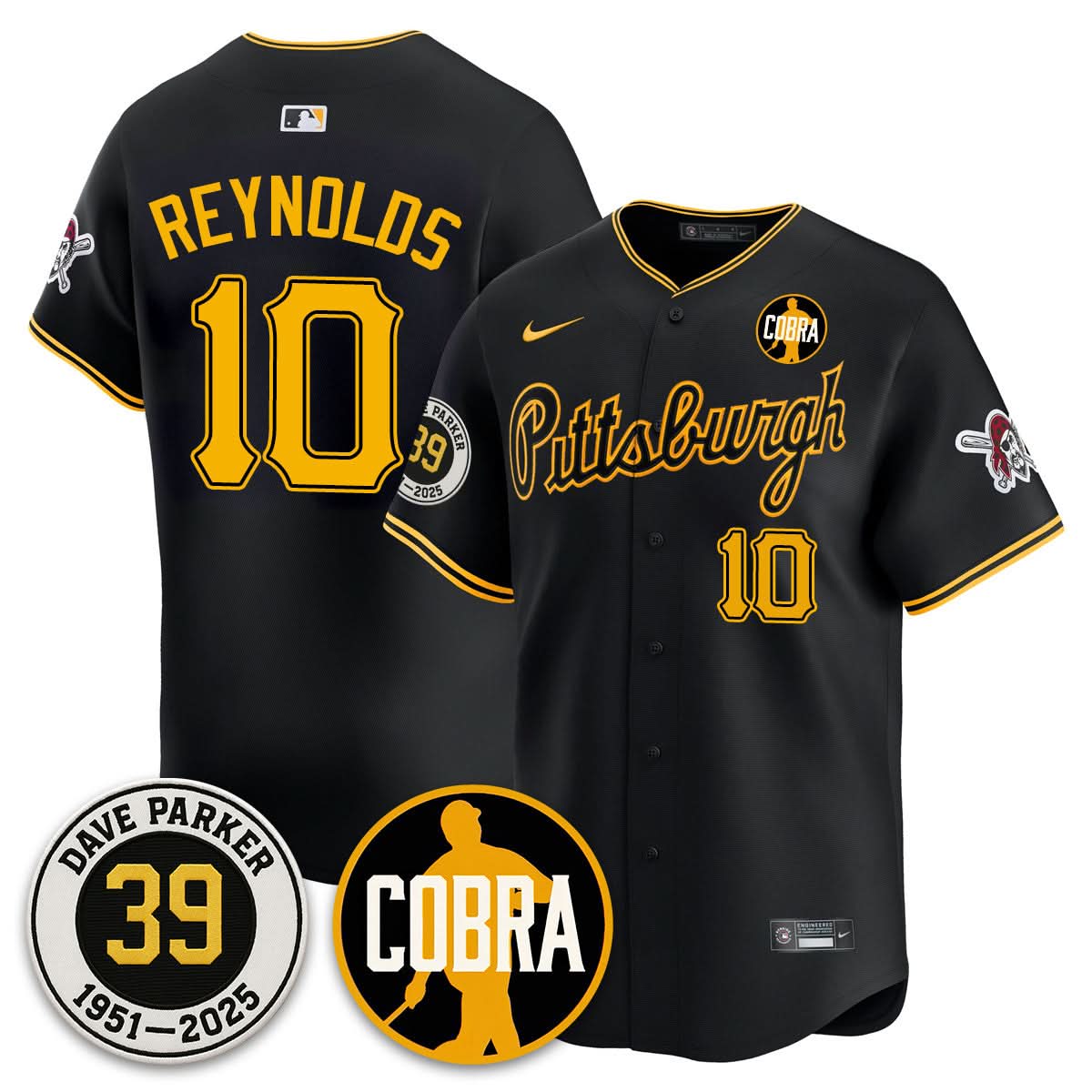 Men's Pittsburgh Pirates Memories Dave Parker Jersey- ���COBRA��� Patch - All Stitched