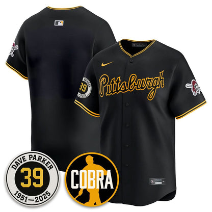 Men's Pittsburgh Pirates Memories Dave Parker Jersey- ���COBRA��� Patch - All Stitched