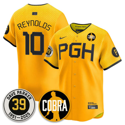 Men's Pittsburgh Pirates Memories Dave Parker Jersey- ���COBRA��� Patch - All Stitched