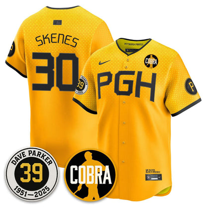 Men's Pittsburgh Pirates Memories Dave Parker Jersey- ���COBRA��� Patch - All Stitched