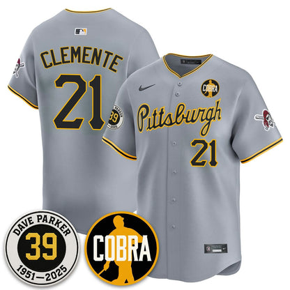 Men's Pittsburgh Pirates Memories Dave Parker Jersey- ���COBRA��� Patch - All Stitched