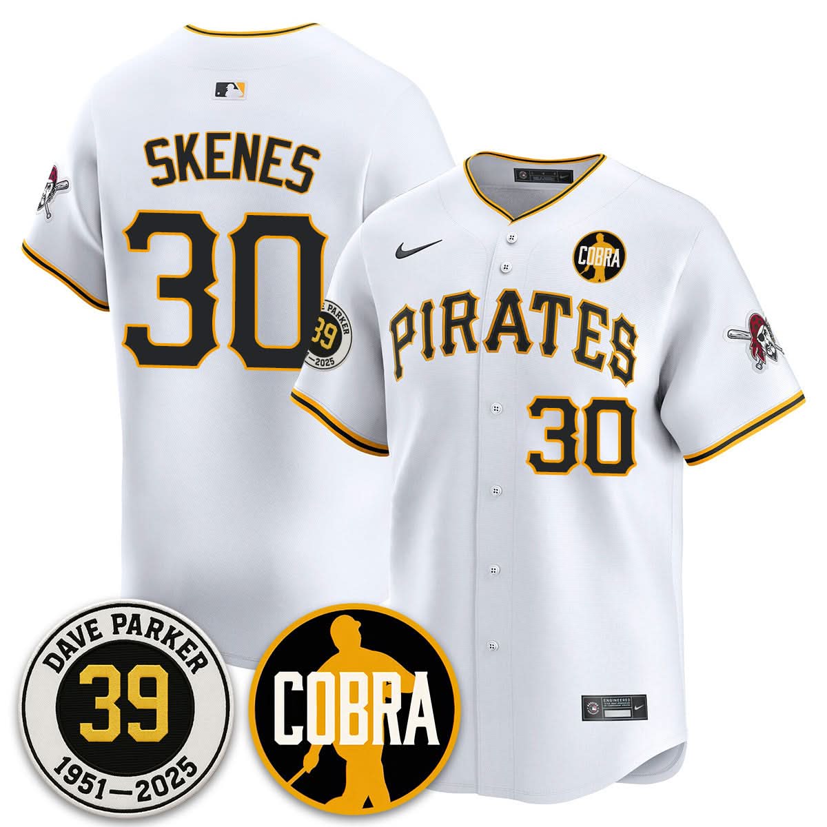 Men's Pittsburgh Pirates Memories Dave Parker Jersey- ���COBRA��� Patch - All Stitched