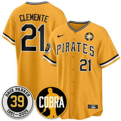 Men's Pittsburgh Pirates Memories Dave Parker Jersey- ���COBRA��� Patch - All Stitched