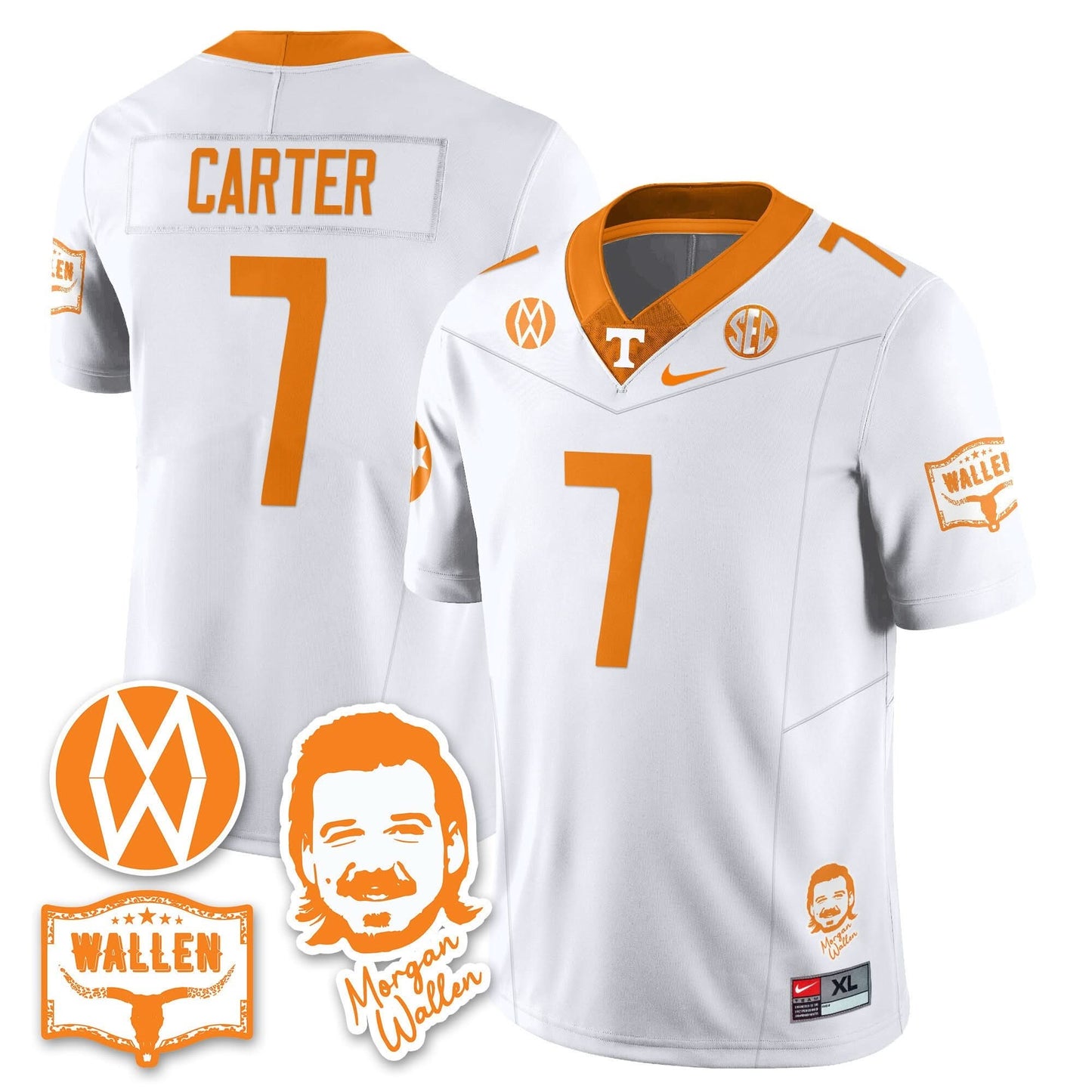 Tennessee Volunteers Morgan Wallen 2025 Jersey - All Stitched