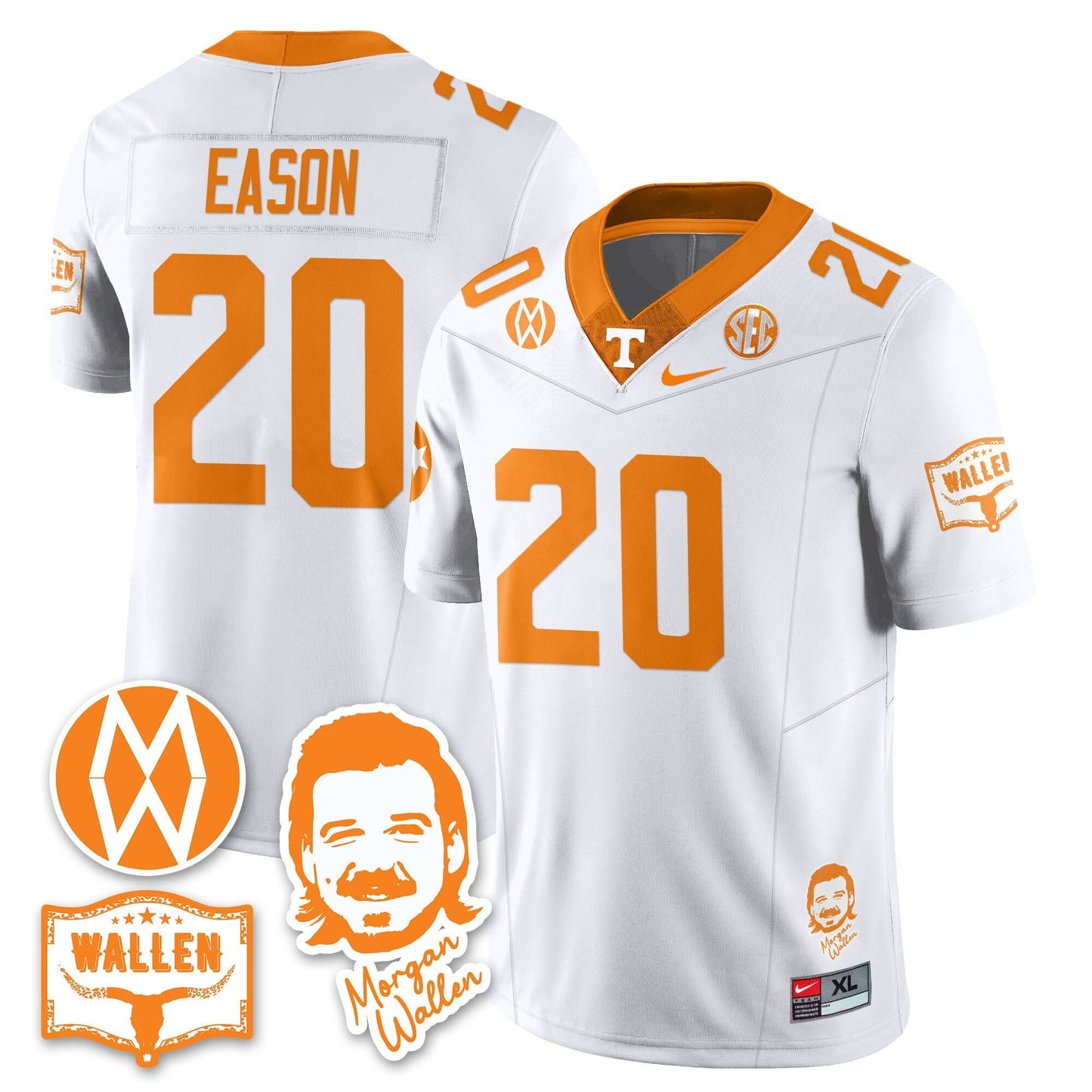 Tennessee Volunteers Morgan Wallen 2025 Jersey - All Stitched