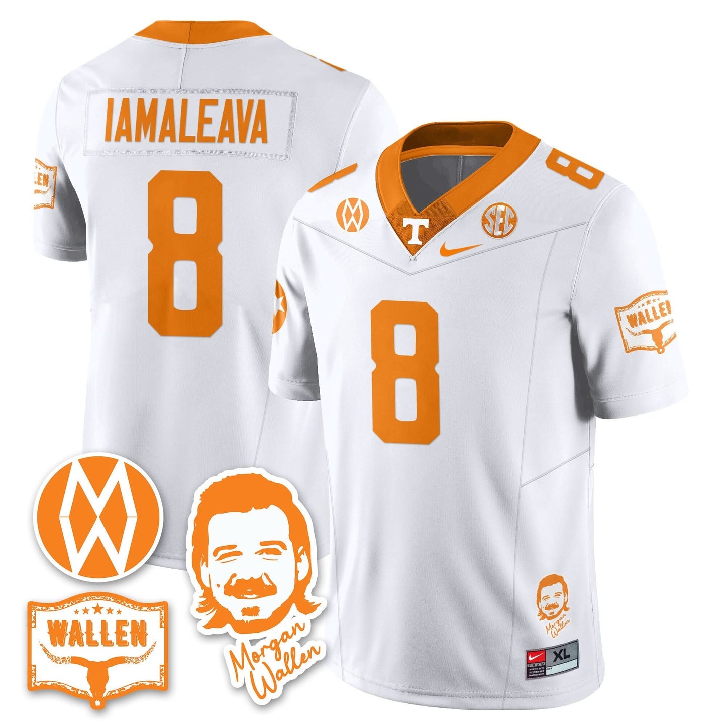 Tennessee Volunteers Morgan Wallen 2025 Jersey - All Stitched