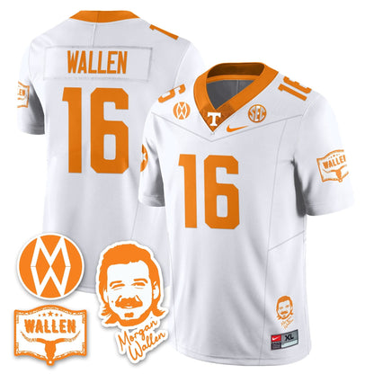 Tennessee Volunteers Morgan Wallen 2025 Jersey - All Stitched