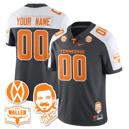 Tennessee Volunteers Morgan Wallen 2025 Custom Jersey - All Stitched