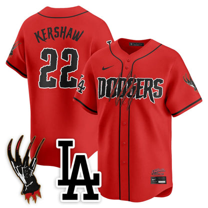 Los Angeles Dodgers "A Nightmare on Elm Street" Jersey - Stitched