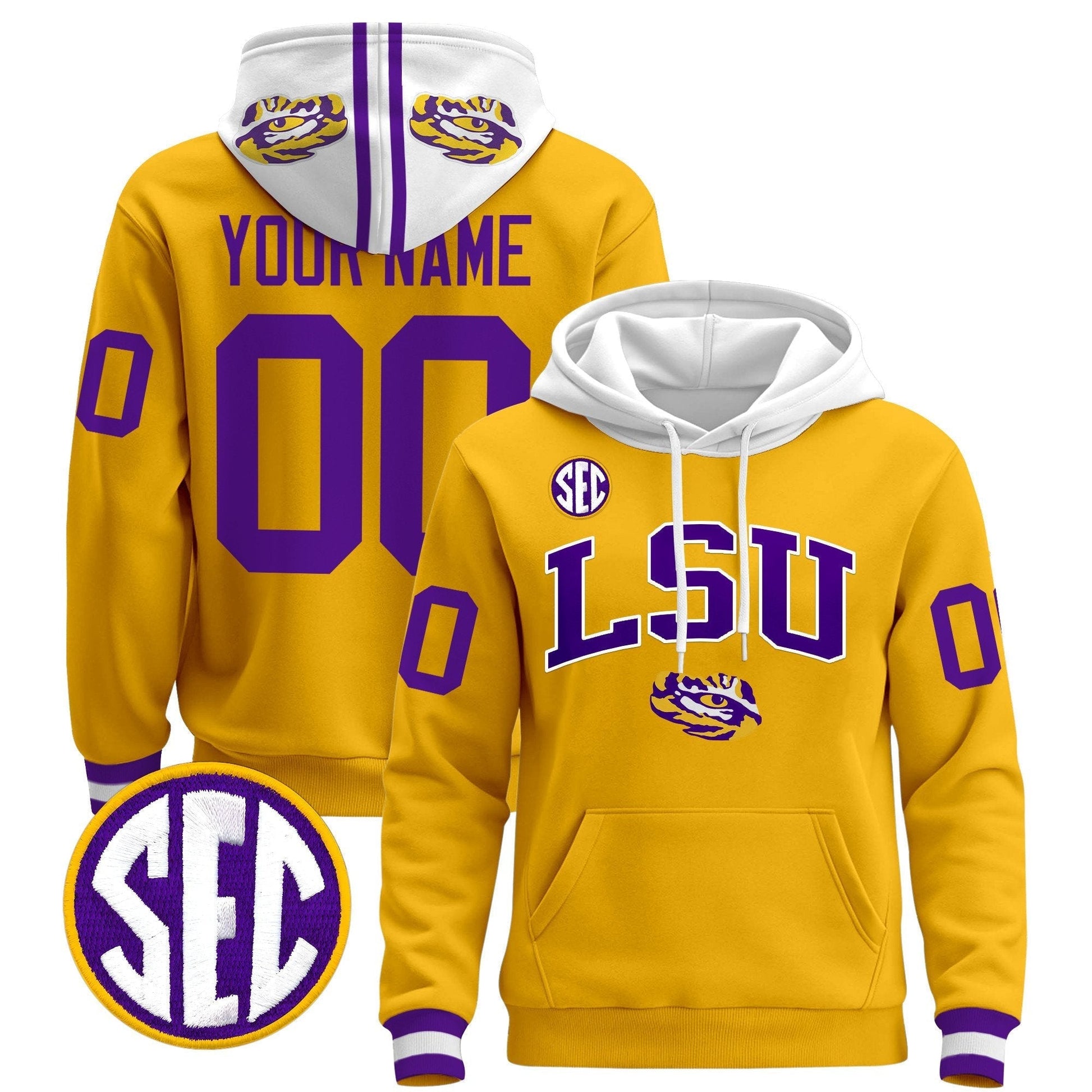 LSU Tigers 2025 Premium Custom Pullover Hoodie V2