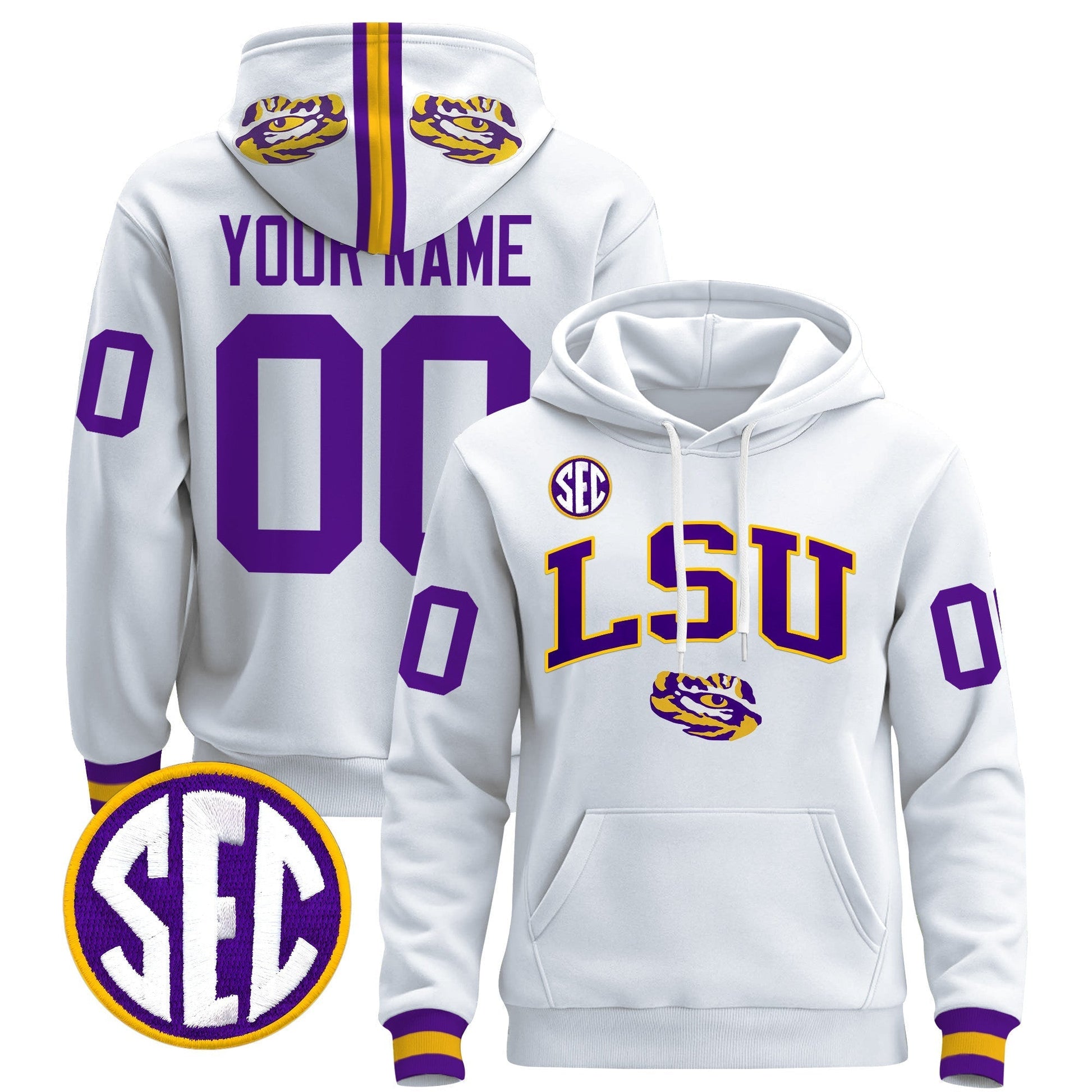 LSU Tigers 2025 Premium Custom Pullover Hoodie V2