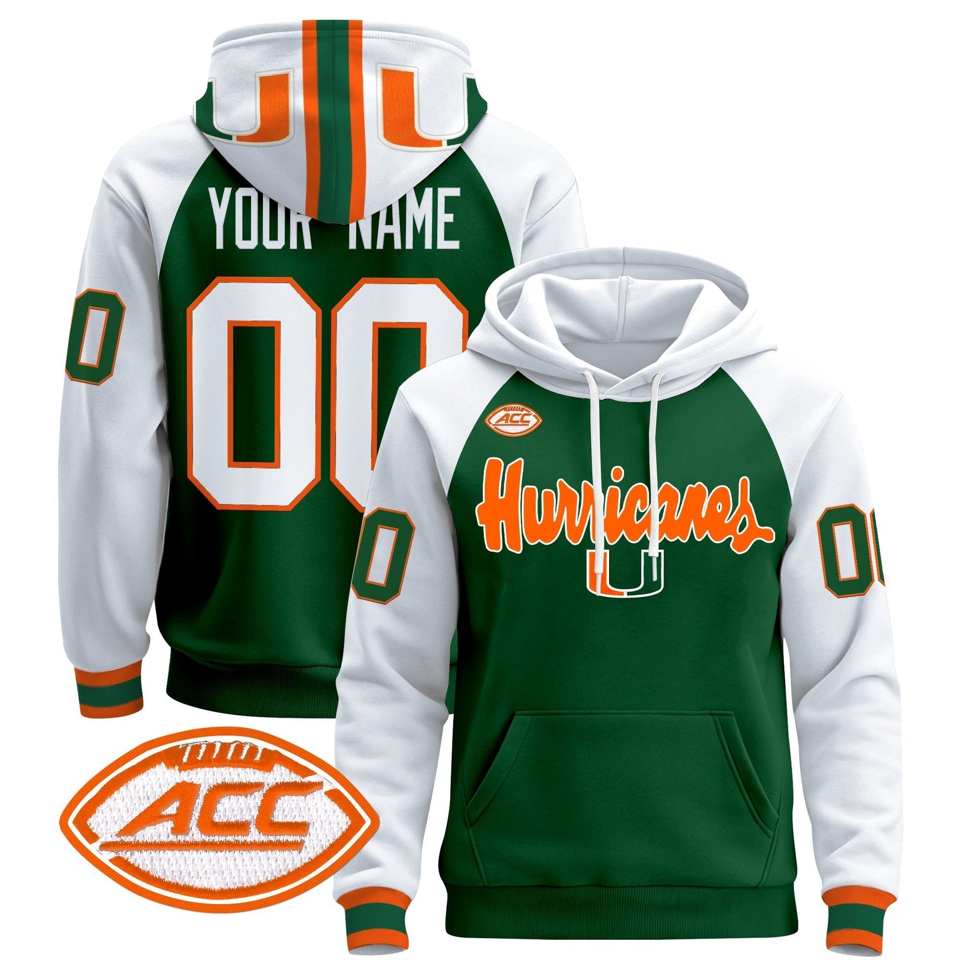 Miami Hurricanes 2025 Premium Custom Pullover Hoodie V2
