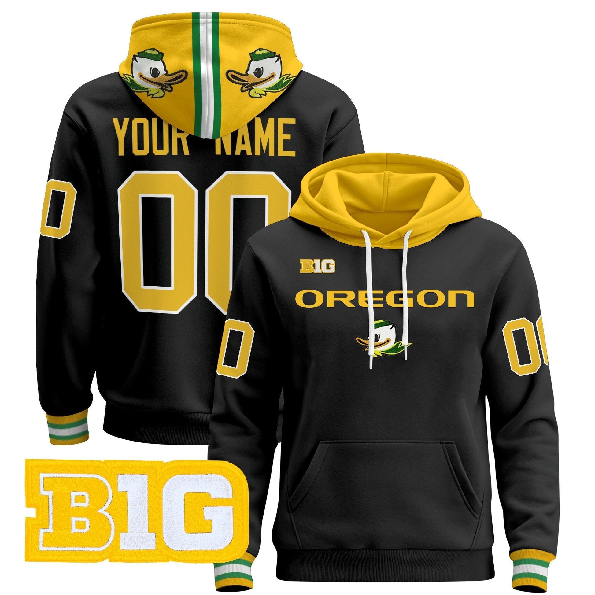 Oregon Ducks 2025 Premium Custom Pullover Hoodie V3