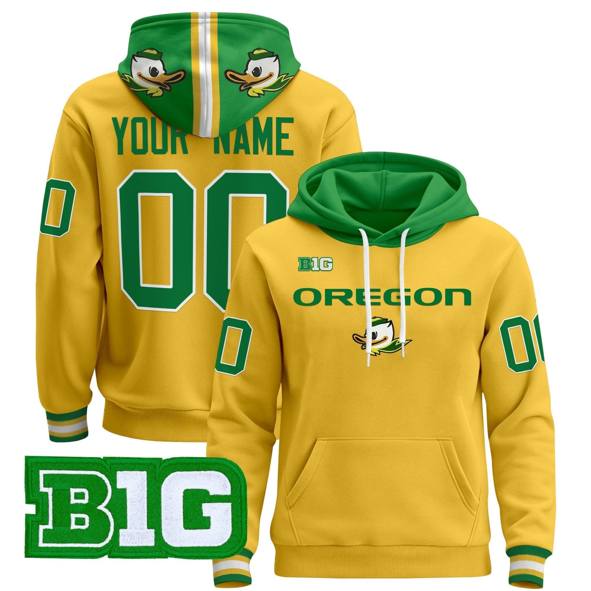 Oregon Ducks 2025 Premium Custom Pullover Hoodie V3