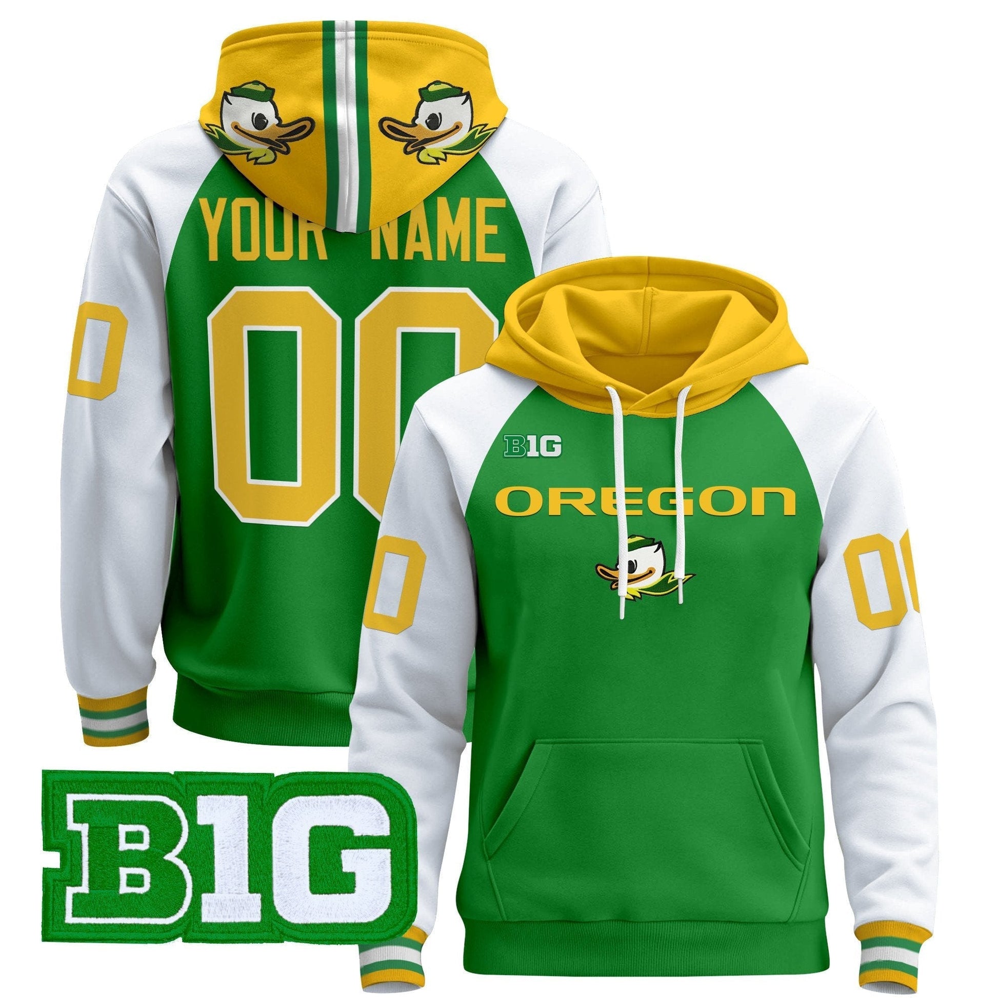 Oregon Ducks 2025 Premium Custom Pullover Hoodie V3
