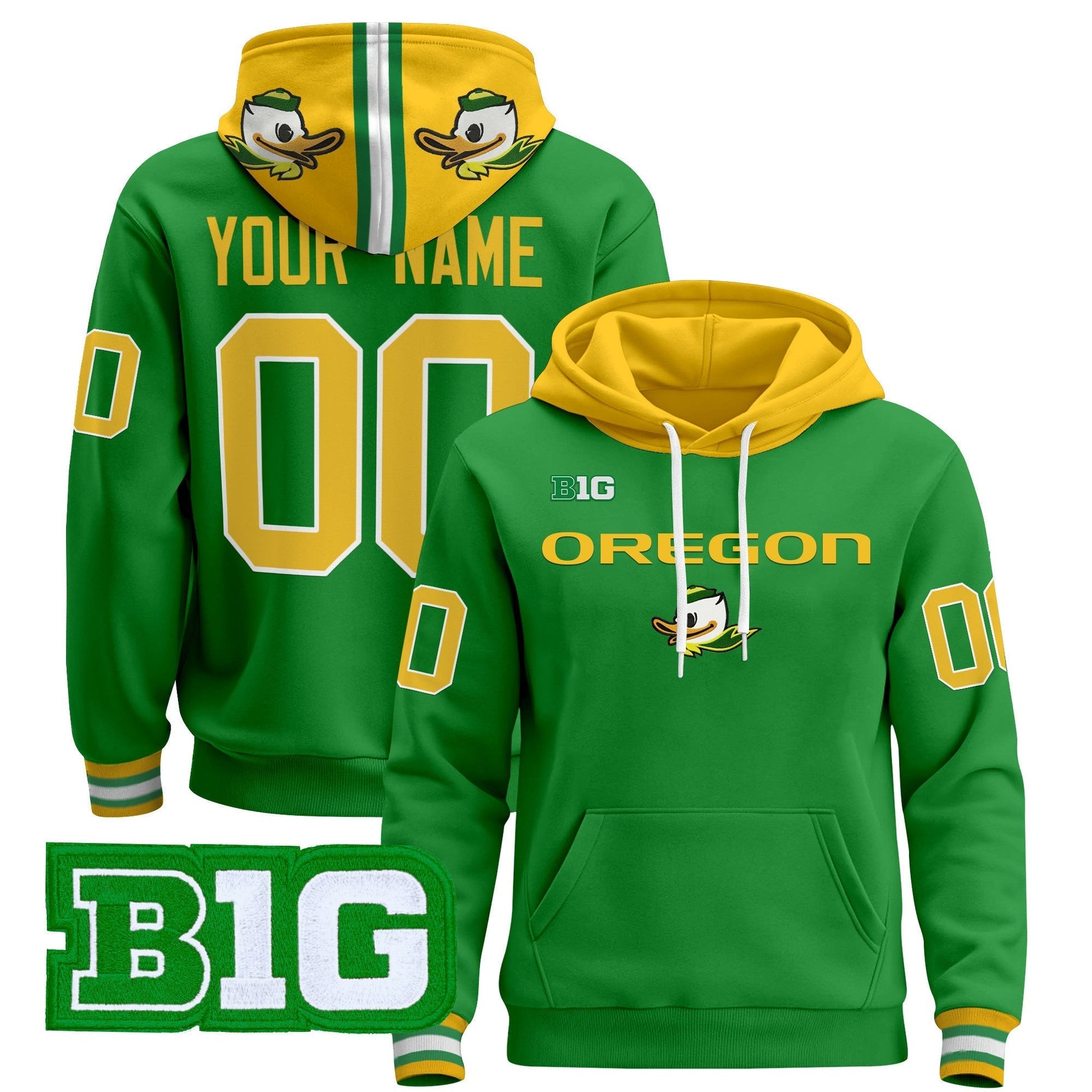 Oregon Ducks 2025 Premium Custom Pullover Hoodie V3