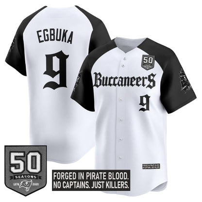 Men's Tampa Bay Buccaneers 'Gothic Pirate Shadows Edition' Vapor Baseball Jersey - All Stitched