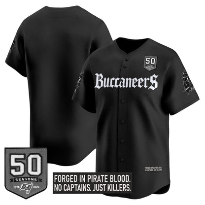 Men's Tampa Bay Buccaneers 'Gothic Pirate Shadows Edition' Vapor Baseball Jersey - All Stitched