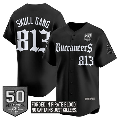 Men's Tampa Bay Buccaneers 'Gothic Pirate Shadows Edition' Vapor Baseball Jersey - All Stitched